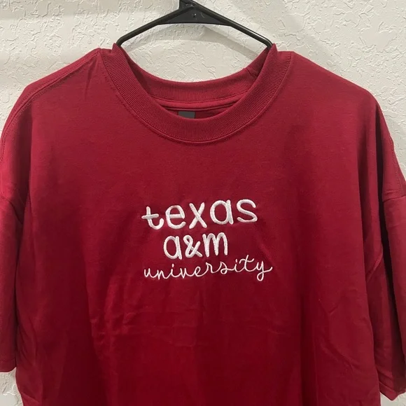 Custom Texas A&M University Maroon Shirt - Picture 3 of 5